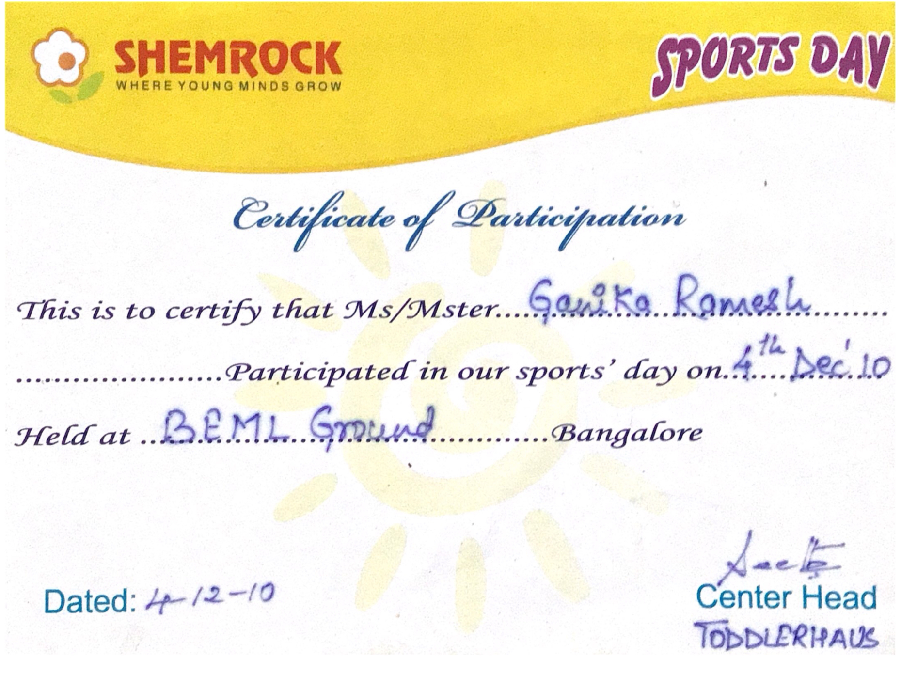Artwork certificate
