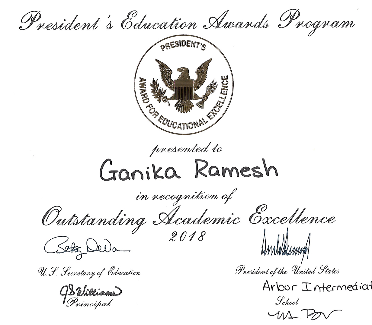 Envision certificate